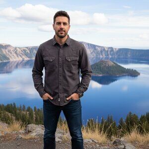 Pendleton Grey Shirt Jacket, Men’s XL